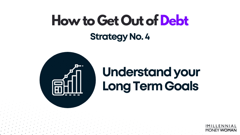 the millennial money woman blog post "how to get out of debt strategy 4"