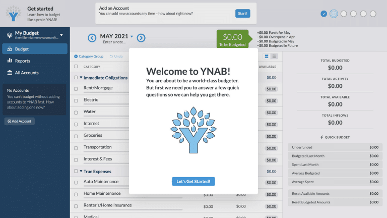 ynab - account set up step 3