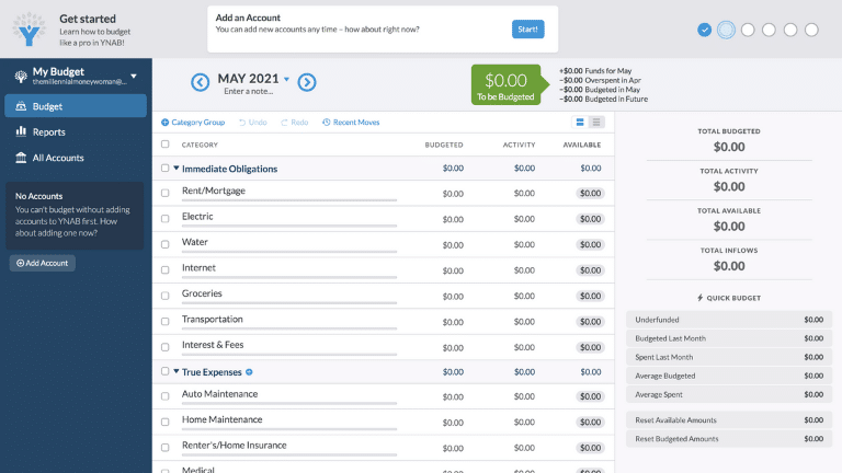 ynab - account set up step 7