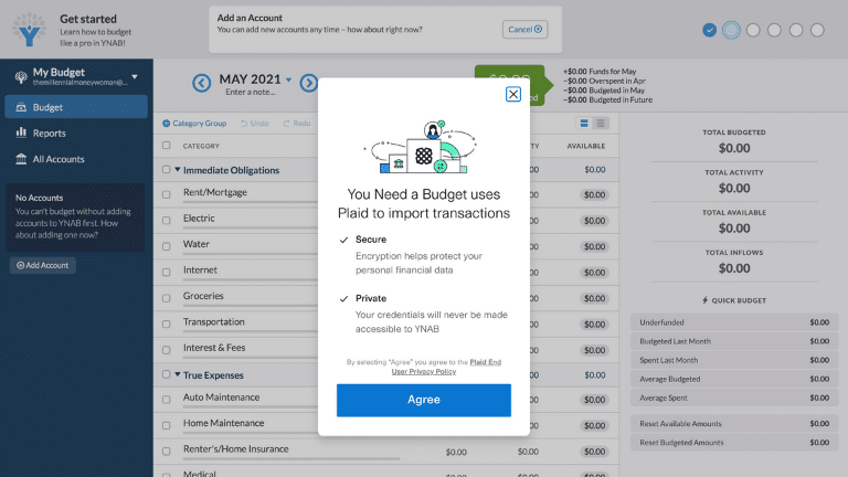 ynab - add an account step 4