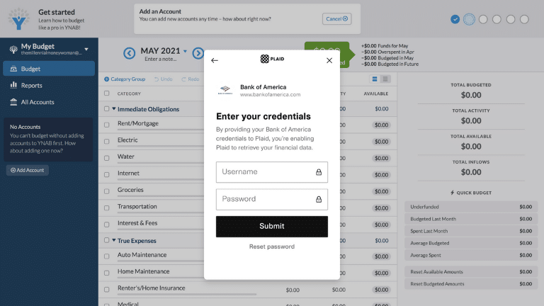 ynab - add an account step 6