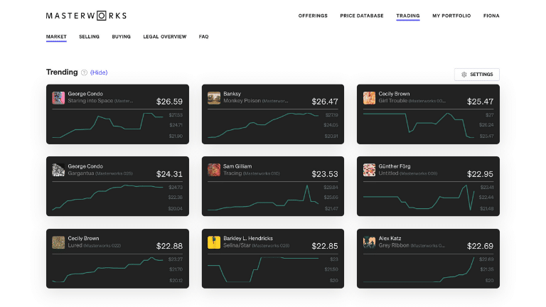 masterworks trading