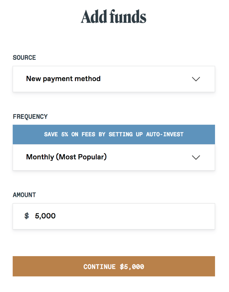 Vinovest Add Funds 2