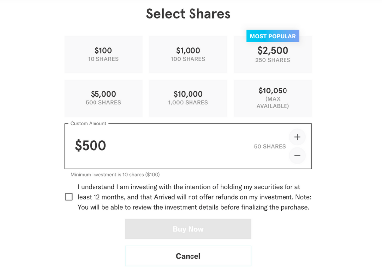 Arrived Homes Select Shares 3