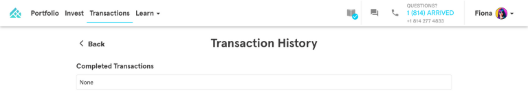 Arrived Homes Transaction History