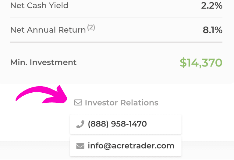 AcreTrader Investor Relations