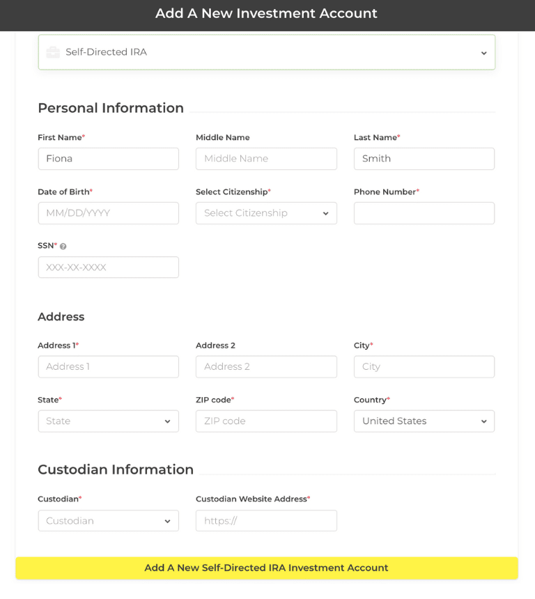 AcreTrader New Investment Account 3