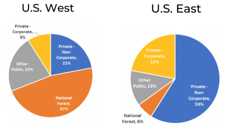 Forestry Ownership in the United States