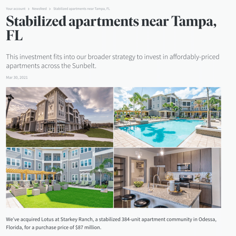 Stabilized Apartments Near Tampa