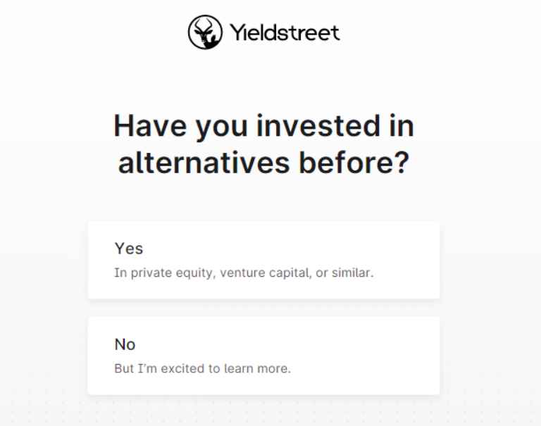 How to Open a Yieldstreet Account 2