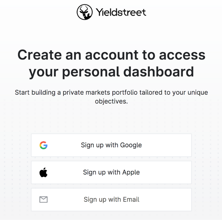 How to Open a Yieldstreet Account 4