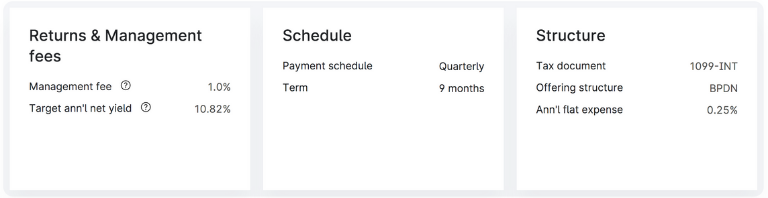 Yieldstreets Structured Notes Target Returns