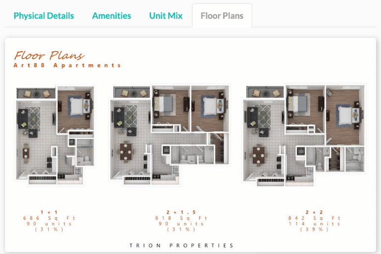 CrowdStreet Floor Plans