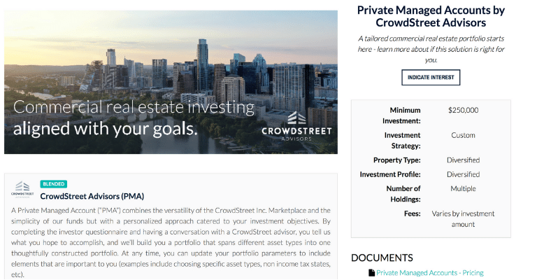 CrowdStreet Minimums