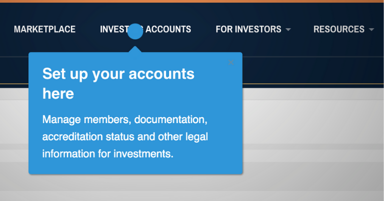 CrowdStreet Set Up Accounts