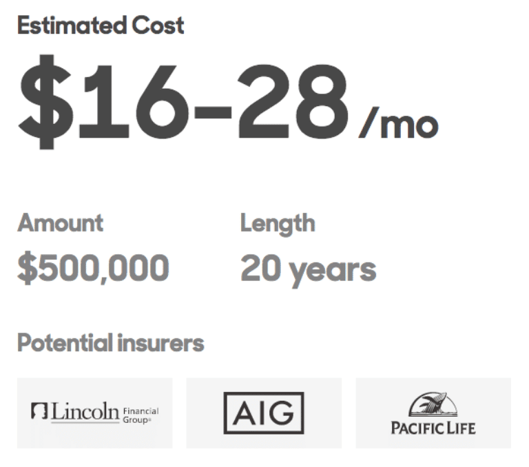 500k term life insurance quote