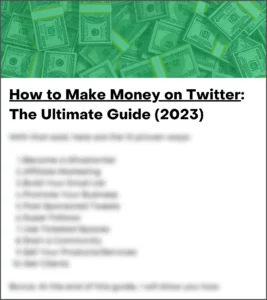 How to Make Money on Twitter Free Guide
